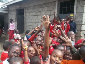 Kids at the centre happy to be in school